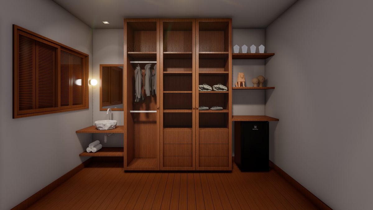 Render 3D interno do Caxangá Golf Club